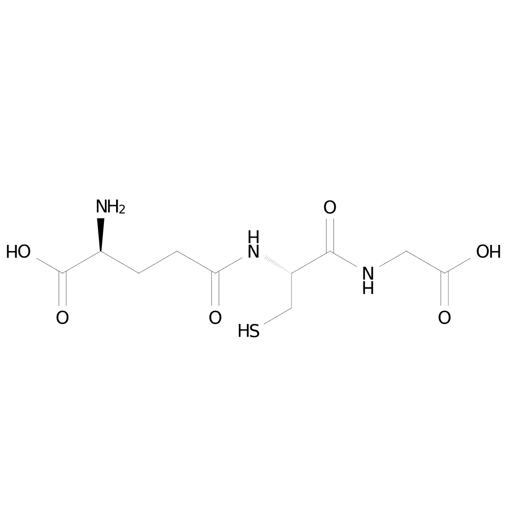 L-Glutathione molecular structure